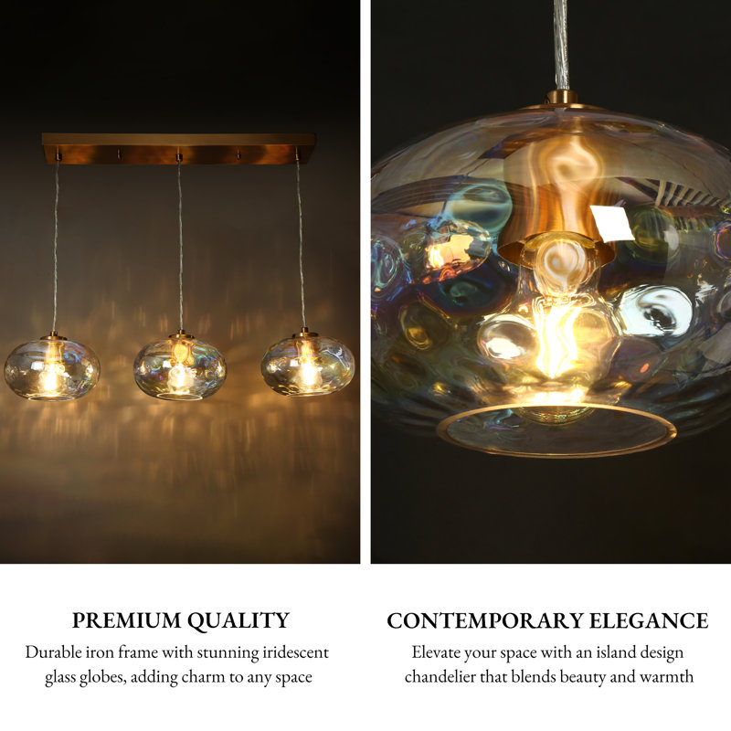 Everly Quinn Willeford 3 - Light Copper Kitchen Island